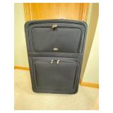 3-Piece Black Softside Luggage Set with Adidas Backpack