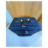 3-Piece Black Softside Luggage Set with Adidas Backpack