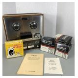 TEAC A-4000 Reel-to-Reel Tape Recorder with Scotch Recording Tape
