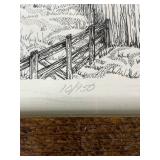 Bruce Diehl Signed & Numbered Barn Print, West Brome Quebec, Framed