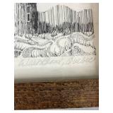 Bruce Diehl Signed & Numbered Barn Print, West Brome Quebec, Framed