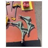 Assorted Woodworking Clamp Hand Tool Lot - Quick Release, C-Clamps, 90-Degree