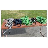 Assortment of Garden Hoses and Sprayers (5 Pieces)