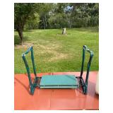 Gardening Essentials Lot: Kneeler Bench, Preen Weed Preventer, Sprayer, Tools
