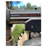 Vintage Sears Craftsman 10" Radial Arm Saw with Stand and Light