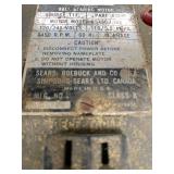 Vintage Sears Craftsman 10" Radial Arm Saw with Stand and Light