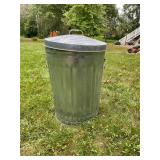 Aluminum Trash Can with Lid and Assorted Bird Feed