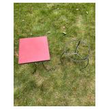 Metal Plant Stand and Outdoor Decorative Table