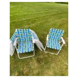 6 Webbed Lawn Chairs, 4 Still in Wrapping