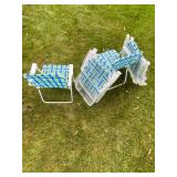 6 Webbed Lawn Chairs, 4 Still in Wrapping