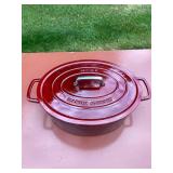 Martha Stewart 8 Qt. Dutch Oven - Red Enamel Cast Iron