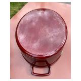 Martha Stewart 8 Qt. Dutch Oven - Red Enamel Cast Iron