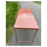 Vintage Metal Folding Table, 2 ft x 5 ft