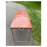 Vintage Metal Folding Table, 2 ft x 5 ft