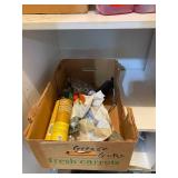 Garage Cabinet Lot: Oils, Cleaners, Funnels, Bags & Misc Tools