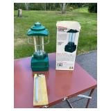 Assorted Camping Gear with Vintage Ray-o-Vac Lantern and More