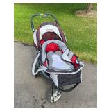 Teutonia Jogging Stroller Spirit S3 with Bassinet