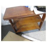 Hand crafted 3-tier hardwood shelf ...