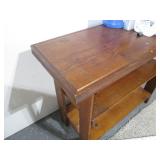 Hand crafted 3-tier hardwood shelf ...