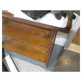 Hand crafted 3-tier hardwood shelf ...