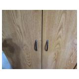 Wood grain laminate 2-Door storage ...