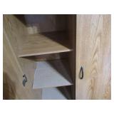 Wood grain laminate 2-Door storage ...