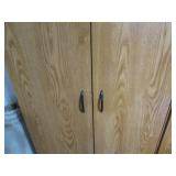 Wood grain laminate 2-Door storage ...