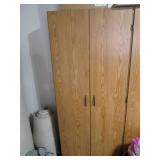 Wood grain laminate 2-Door storage ...