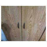 Wood grain laminate 2-Door storage ...