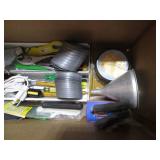 Hummingbird feeders, paint supplies...