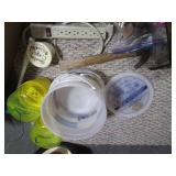 Hummingbird feeders, paint supplies...