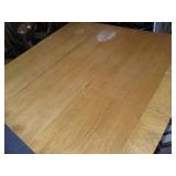 Vintage hardwood drop-leaf dining t...