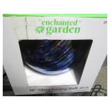New in box 10" glass Gazing ball pl...