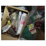 Large Box of painting supplies and ...