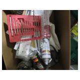 Large Box of painting supplies and ...