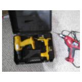 Dewalt case containing (2) Dewalt 1...