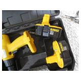 Dewalt case containing (2) Dewalt 1...