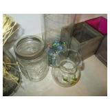 Vintage oil lamp, stones and home d...