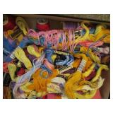 Lot of cross stitch floss and sewin...