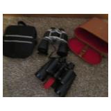 Vintage and modern binoculars...