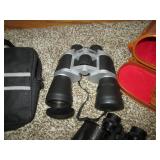 Vintage and modern binoculars...