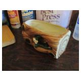 Vintage Elf planter, misc office cl...