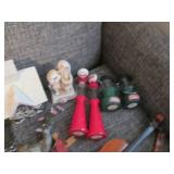 Tote of vintage Avon and other bran...