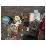 Tote of vintage Avon and other bran...
