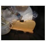 Tote of vintage Avon and other bran...