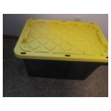 Tote of vintage Avon and other bran...
