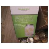 Canning jars, beverage dispenser an...