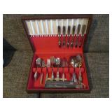 Silverware in a vintage display box...