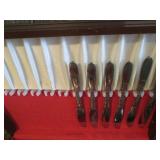 Silverware in a vintage display box...