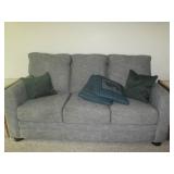 Denim and Cream tone 3-Cushion sofa...